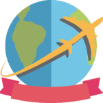 Avion volando por el mundo